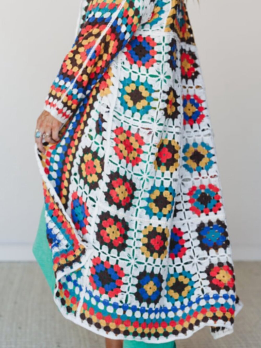 NWT VIVID Three Bird Nest Multi Soulful Wanderer Duster - Picture 4 of 12